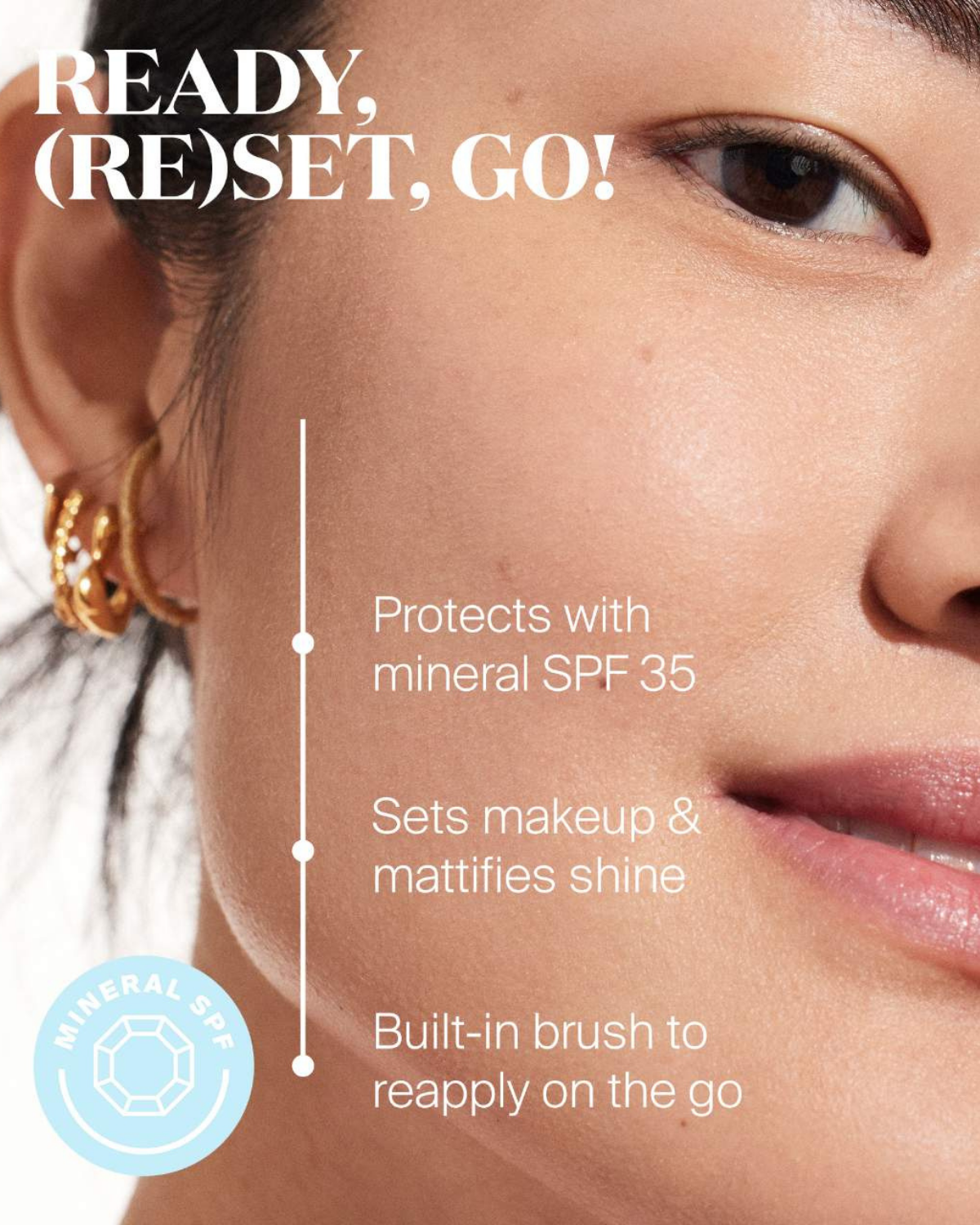 100% Mineral (Re)setting Powder Face Sunscreen SPF 35